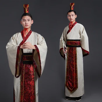 Новия Китайски Национален Костюм Ханьфу за Мъже, традиционно Облекло на Династията Тан, за Сценичното представяне, Cosplay, Народен Танцов Костюм 89