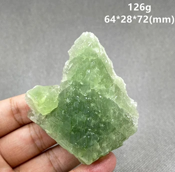 НОВОСТ! 126 грама естествени много зелен флуорит минерални образци от Камъни и кристали, Лечебен кристал
