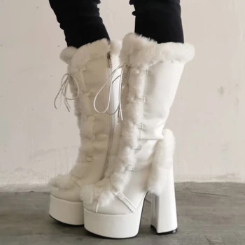 Обувки SHOFOO.Модерни дамски ботуши. Дамски ботуши на ток с около 15 см Обувки за партита. Дамски ботуши до коляното. РАЗМЕР: 34-45