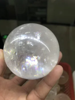 Оптически прозрачен мм кальцитовый дъгата исландски кварцов балон кристална топка