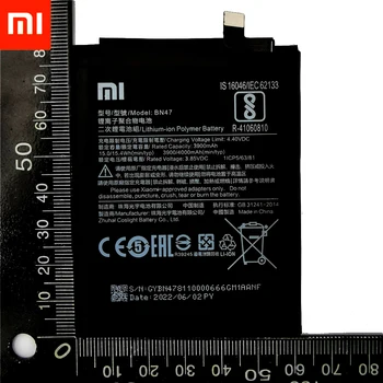 Оригинален Xiaomi BN47 Сменяеми батерии За Xiaomi Redmi 6 Pro/Mi A2 Lite Капацитет 4000 mah с безплатни Инструменти
