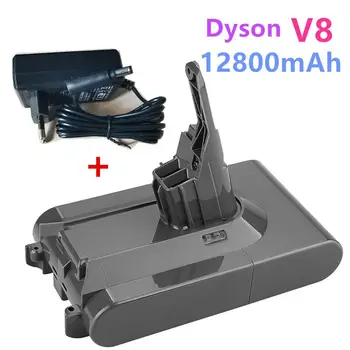 Оригинална Батерия DysonV8 12800 ма 21,6 за Дайсън V8 Абсолютен/Космати/Животински Литиево-йонна акумулаторна Прахосмукачка акумулаторна Батерия