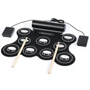 Перкуссионный Електронен Барабан Pad System Батерия За Преносим Електронен Барабан Комплект Чинии Професионален Tambor Електронни Музикални Барабани