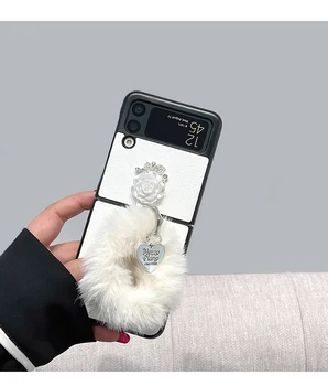 Плюшено луксозен Планински кристал, подходящ за Samsung zflip4 калъф за мобилен телефон sm-f7110 Galaxy zflip3 калъф за мобилен телефон