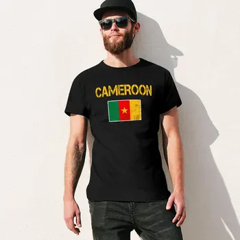Повече на Дизайна Знаме на Камерун Мъжка Тениска с Камерунским Флага, Тениски, Тениски С Кръгло Деколте, Дамски Дрехи За Момчета, Памук