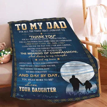 Подаръчен плик от дъщерите на отца одеяло офис разтегателен ворсовое одеяло теплопередача фланелевое одеяло на едро наметала одеяло