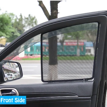 Подходящ За Jeep Grand Cherokee ~ 2018 Прозореца на колата Козирка Завеса Козирка Марлевая Окото Козирка Скоби Обтегач Стабилна