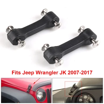 Подходящ За Jeep Wrangler JK 2007-2017 Черен Комплект за ъпгрейд Затвори Капака Спира Трептене Дрънкалки