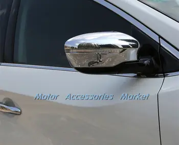 Подходящ За Nissan Murano Измамник T32 Измамник Sport Хромирани благородна Тампон Върху Огледалото за обратно виждане