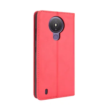 Подходящ за Nokia 1.4 флип магнитна защитната обвивка на портфейла тип Nokia 1.4 мобилен телефон, пълен кожен защитен калъф