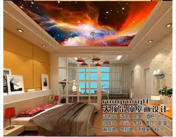 Потребителски фотообои 3d таван с тапети на стенописите зенит облак от мечти хотел небесата таван стенописи тапети начало декор