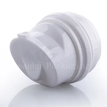 Празен Бял безвоздушный козметични контейнер за вода с помпа, безвоздушный вакуум помпа козметични пътен флакон за козметичен крем за грижа за кожата
