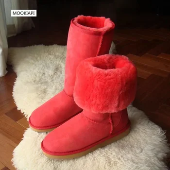 През 2022 година в Китай ще се появи дамски зимни обувки от най-високо качество от естествена овча кожа, класически дамски обувки от естествена вълна, безплатна доставка
