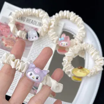 Продажба на едро на Sanrio пръстен за коса сладко японски и Корейски ins студент Куломи сладък коса въже дебело черво пръстен за коса прическа