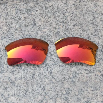 Продажбите на едро E. O. S Поляризирани Подобрени Сменяеми Лещи за Слънчеви Очила Oakley Flak Jacket XLJ - Огнено-Червено Поляризованное Огледало