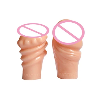 Продукт за секс Презервативи забавяне Удължител ръкави на главичката на Пениса презерватив силикон за многократна употреба, за чифт