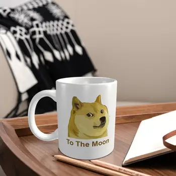 Промо премия Dogecoin на Луната B(1) Чаши Новост Dogecoin Мем ЧАШИ чаени чаши Печат