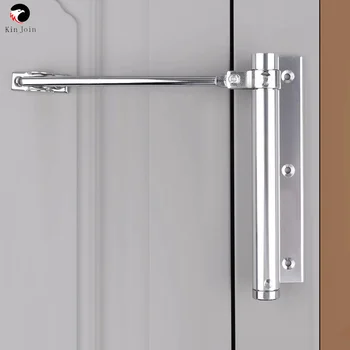 Регулируема Вратата Автоматично една врата по-близо От Алуминиева Сплав Автоматична Врата Пружина Интензивността на Сребърен Тон, Подходящ За Противопожарна Врата 40 кг