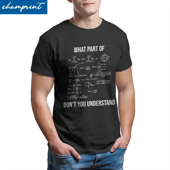 Реколта Коя част на Смешно инженер-механика Математическа Мъжка тениска Памучен Тениска с кръгло деколте и Къс Ръкав Тениска 6XL Облекло