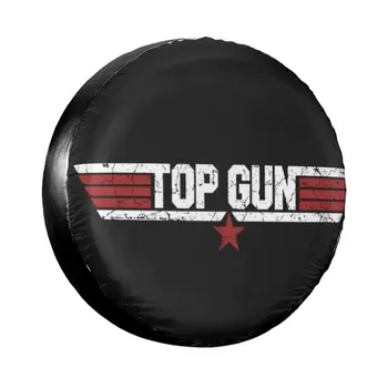 Ретро Лого Top Gun Калъф за Гуми, Резервна гума за Джип Pajero Film Маверик Прахозащитен автоаксесоари 14 