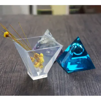 Романтичната Пирамида Силиконова Форма на DIY Смола Декоративна Форма на Занаят Производство на Бижута Мухъл