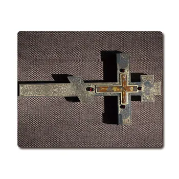 Руски православен кръст с изображение на Тежки тъкане, противоскользящий гумена подложка, офис подложка за мишка, Поставка за партита, подаръци 220x180x3 мм