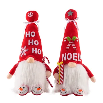 Светещото Коледно Джудже Безлични Кукла Весела Коледна Украса За Домашни Коледна Украса Навидад Natal