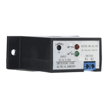 Сензор за адаптер на променлив ток AC 0,5-50A нормално разомкнутое реле измерване на ток с автономно електрозахранване (SZC25-NO-AL-CH)