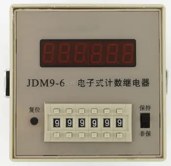 Серия JDM9 JDM9-6 брои дигитален брояч преброяване реле, ac 220 и 110 В постоянен ток 24 В 12 vac 380 В