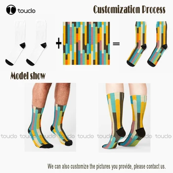 Сините Ангели Модел 2 Чорапи Мъжки Цветни Чорапи Унисекс За Възрастни, Тийнейджъри На Младежки Чорапи Дизайн Сладки Чорапи Нова Популярен Забавен Подарък