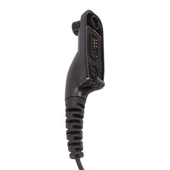 Слушалка с мек отолог на една кука D-образна форма За Motorola Xir P8268, Черен