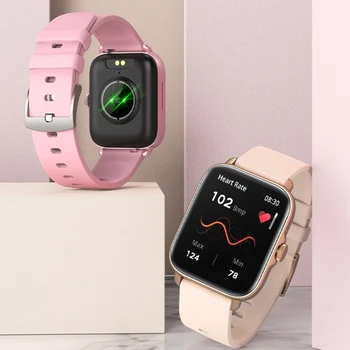 Смарт часовници Bluetooth Разговори Smartwatch 28 Спортни Режими За Мъже И Жени Водоустойчив Фитнес Гривна Монитор на Сърдечната Честота (Сребрист)