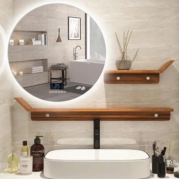 Суета Кръгло Огледало За Баня С Осветление Touch Led Умно Огледало За Баня Противотуманное Стенно Espelhos Com Luzes Home Decor CC50BM