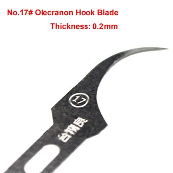 Тай Jingliang № 17 # или № 18 # Инструменти за ремонт на нож с кука Olecranon за заваръчни работи BGA, като например премахване на процесора на iPhone A8 A9 A10