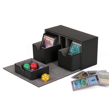 Ултра 200 + Тесте Карти, Кутия От Изкуствена Кожа Игри Тесте Карти Калъф За Магически Карти MGT/Pkm/Събиране на Игри