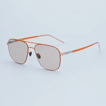 Ултра-леки слънчеви очила от неръждаема Стомана за мъже, изработени ръчно в Германия, супертонкие слънчеви очила Graident
