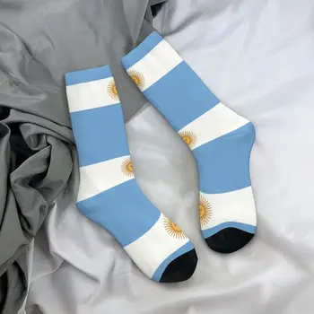 Флаг на Аржентина Мъжки Чорапи за Екипажа Унисекс Хладна Пролет Лято Есен Зима Рокля Чорапи