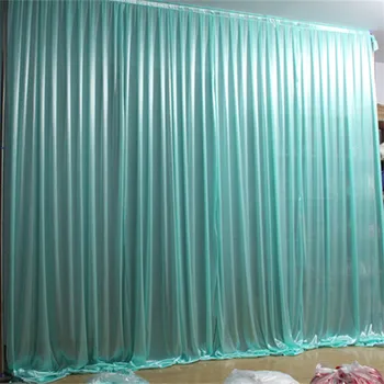 Фонове, декорации банкет на Сватбени партита тъкани от естествена коприна лед 3x3m коприна