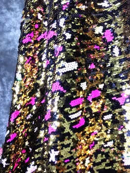 цената на 1 ярд Нова мода универсален златен розово леопардовый принт бродирана кърпа пола на подтяжках облекло плат