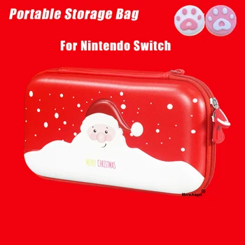 Чанта За Съхранение на Nintendo Switch, Коледен стил, Пътен Калъф, Твърд Калъф за носене, Водоустойчива Кутия За Nintendo Switch, Игрови Аксесоари