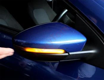 Черно Индикатор на Страничното Огледало за Обратно виждане, Динамичен Сигнал на Завоя Led Лампа за Volkswagen VW Scirocco Eos, Passat CC Beetle Jetta аксесоари