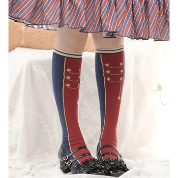 Чорапи Лолита получаване на чорапи през есента и зимата на постоянна дебелина на неизмита памучни чорапи японски чорапи за тънки крака Лолита